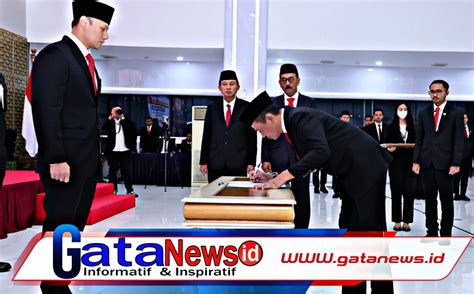 Lantik 3 JPT Madya Menteri ATR Kepala BPN Tekankan Integritas Demi