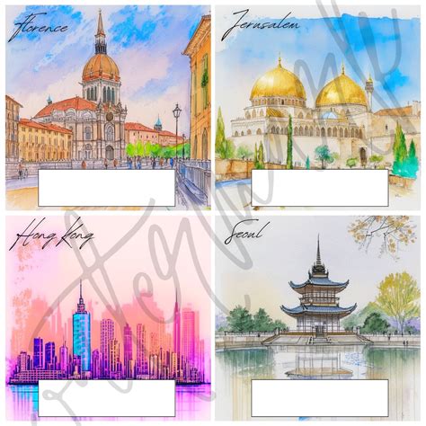 Printable 'cities of the World' RA Door Decs - Etsy