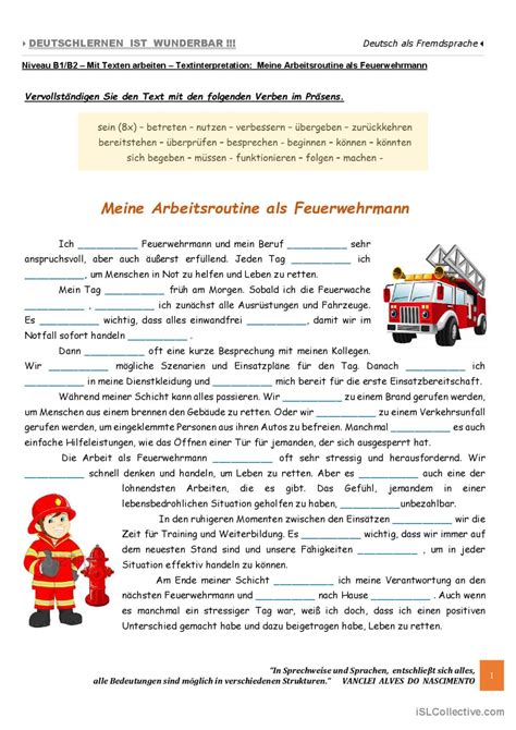 B B Mit Texten Arbeiten Arbeit Deutsch Daf Arbeitsbl Tter Pdf Doc