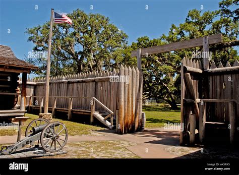 Orlando Florida Fort Christmas Seminole Indian War Recreation Stock