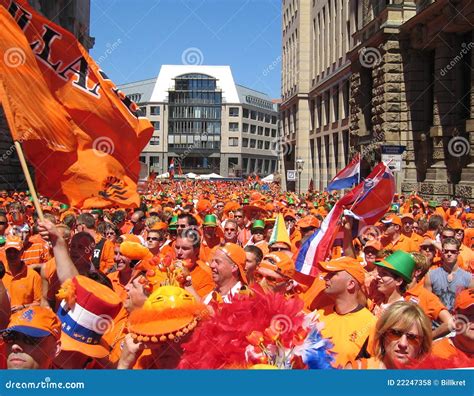 Supporters of the Dutch National Football Team Editorial Stock Photo - Image of blue, queensday ...