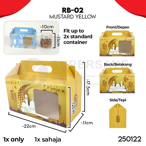 SUPERSAVE 2024 Hari Raya Gift Box Kotak Balang Kuih Biskut Raya