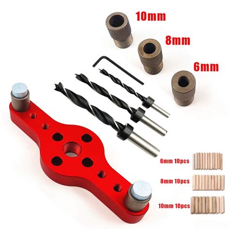 Mm Alloy Vertical Pocket Hole Jig Woodworking Drilling Locator