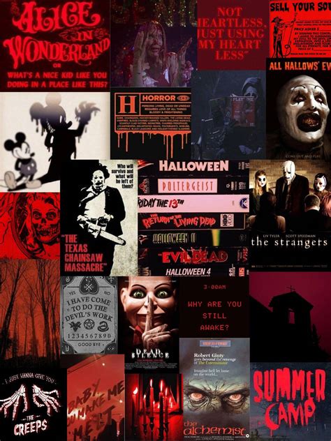 Horror Movie Poster Collage