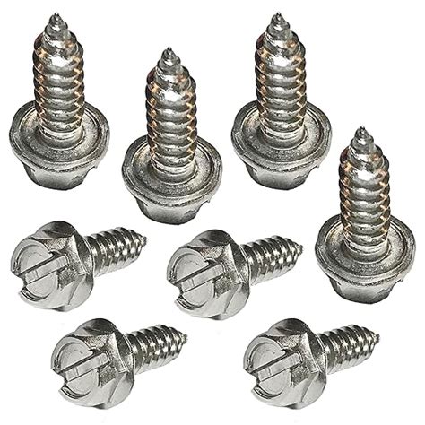 Amazon License Plate Screw Kit Set Of Stainless Steel Screws