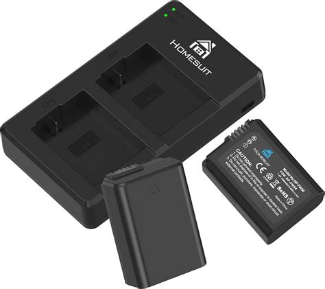 Homesuit NP FW50 Batteries 2 Pack And USB Dual Charger Kit Compatible