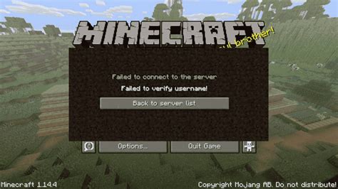 Fix Failed To Verify Username Minecraft Error Game Specifications