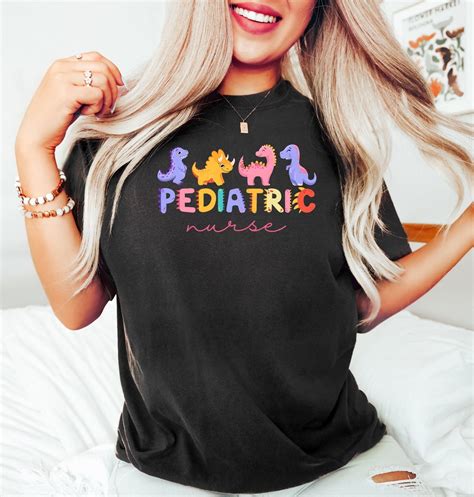 Pediatrics Shirt Pediatrics Dinosaurs T Shirt Pediatric Nurse Gift