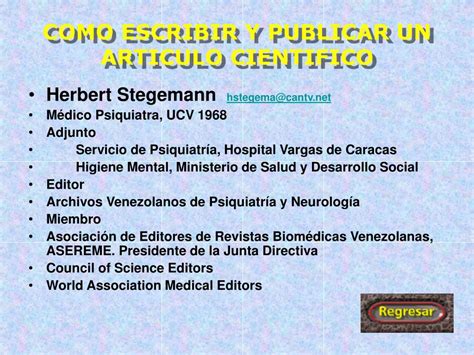 Ppt Como Escribir Y Publicar Un Articulo Cientifico Powerpoint Presentation Id2963453