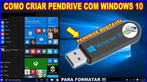 Criar Um Pendrive Bootavel Win10 - Como Criar um Pen drive Bootável ou Mídia de Instalação do Windows 10 ...