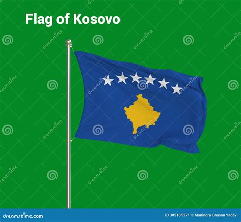 Flag Of Kosovo Kosovo Flag National Flag Of Kosovo Pole Flag Of