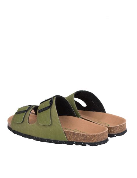 Sandalias Bio Hombre Verde Kaki Pera Limonera