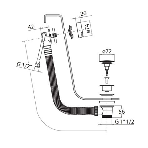 3ONE6 Bath Filler With Click Clack Waste West One Bathrooms Online