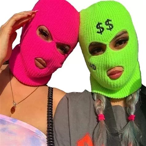 Pasamonta As De Colores Neon Fosforescentes Ski Mask Meses Sin Inter S