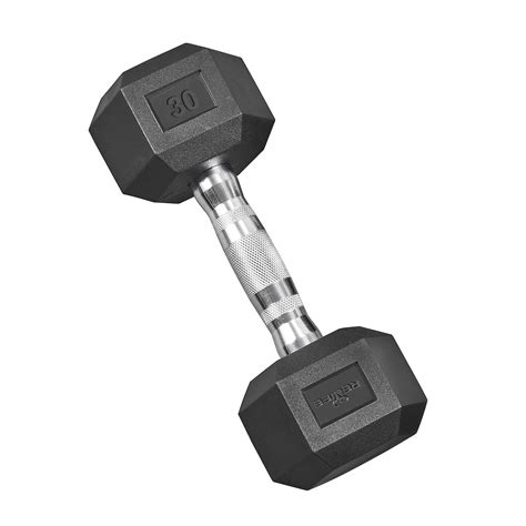 Relife + Hex Dumbbell Heavy Weights Barbell 30lb Single