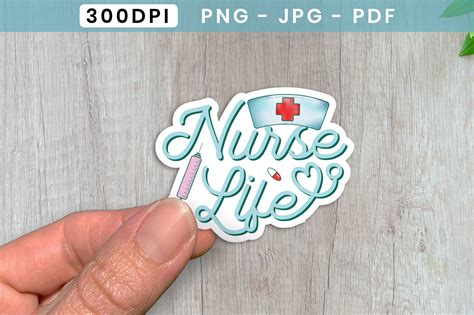 Nurse Life Sticker PNG - Stickers PNG Graphic by CraftlabSVG · Creative ...