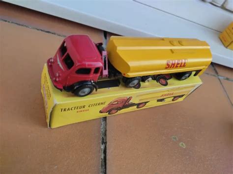 ANCIEN RENAULT CITERNE SHELL CIJ Style JRD DINKY TOYS Avec Boite D