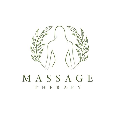 Illustration Vectorielle De Logo De Thérapie De Massage Corporel Femme