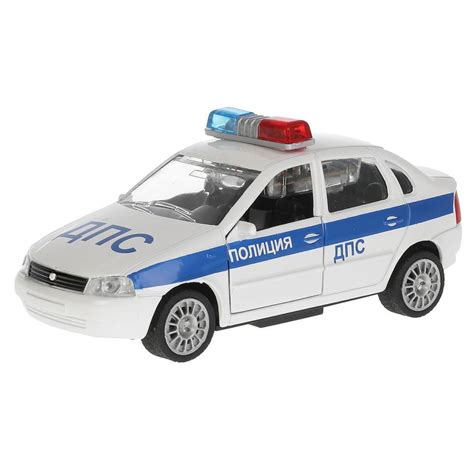 Модель машины Технопарк Lada Kalina Полиция, 1/32, инерционная, свет ...