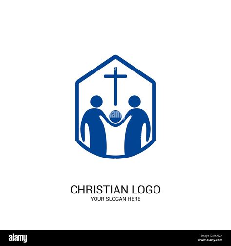 Christian Church Logo Bible Symbols Community Of Believers In Jesus