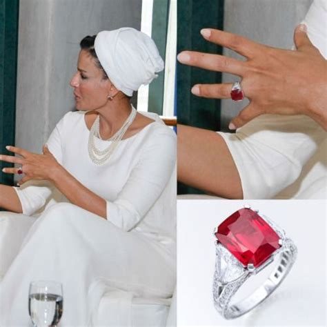 It Looks Like Sheikha Mozah Was Wearing The 8 62 Carats Graff Ruby