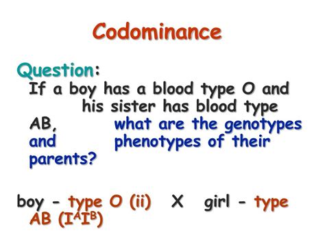 PPT Non Mendelian Patterns Of Inheritance Incomplete Dominance Codominance And Sex Linked