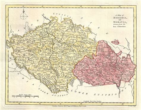 A Map of Bohemia, and Moravia, Drawn from the Best Authorities.: Geographicus Rare Antique Maps