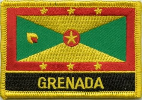 Grenada Aufnäher Patch mit Schrift bestellen Grenada Aufnäher