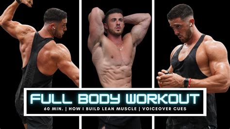 Lean Muscle Building Full Body Workout 60 Min Youtube