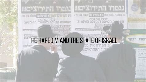 The Haredim and the State of Israel | CIE