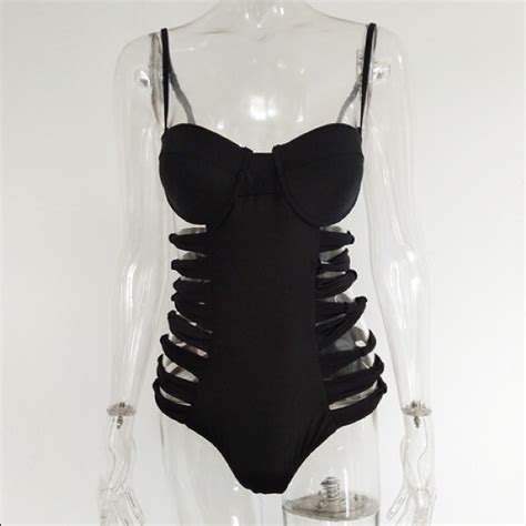 Swim Sexy Black Side Cut Out One Piece Monokjni Poshmark