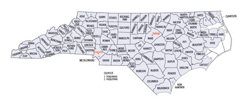 Printable Map Of North Carolina Maping Resources