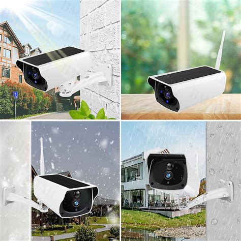 P Sans Fil Wifi Solaire Cam Ra De Surveillance Ext Rieure Avec