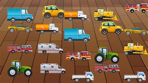 Vehicles And Cars For Toddlers And Kids Play With Trucks Tractors