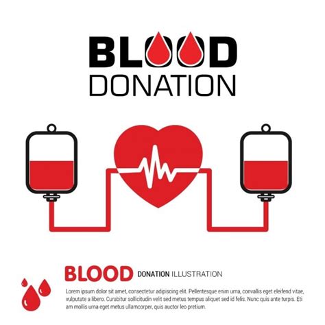 Free Vector Blood Transfusion Process Background