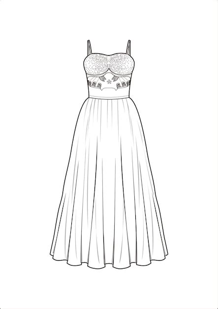 Dress Outline Sketch Images Free Download On Freepik