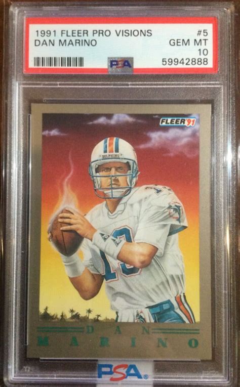 Dan Marino 1991 Fleer 5 Pro Visions Price Guide Sports Card Investor