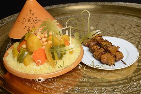 Couscous Brochettes D Agneau Tiges Le Palais D Agadir