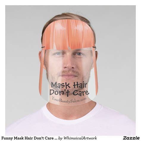 Funny Mask Hair Dont Care Beauty Salon Hair Mask Popular Face Masks