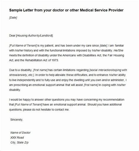 Schedule A Disability Letter From Doctor