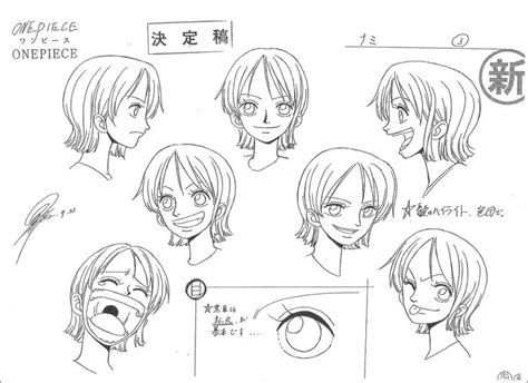 Nami Sheet Character Design Official Reference Settei One Piece Drawing One Piece Chapter