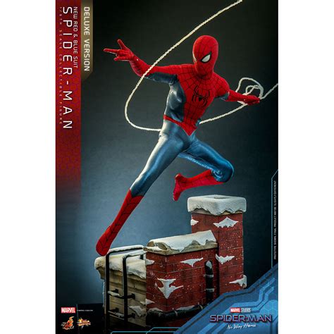Hot Toys New Red Blue Suit Spider Man Deluxe Version Marvel S Spider Man No Way Home
