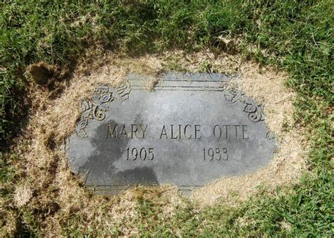 Mary Alice Ramsey Otte 1905 1933 Find A Grave Memorial