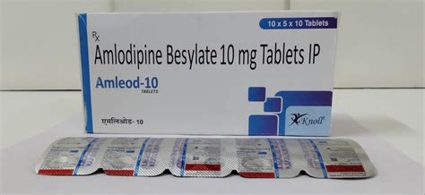 Amlodipine Besylate Tablets Ip Packaging Size X X Mg At Rs