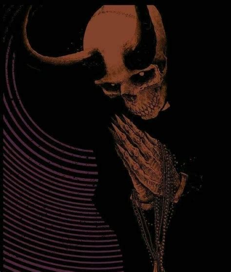 Pin by Darlene on SKULLS | Satanic art, Creepy art, Scary art