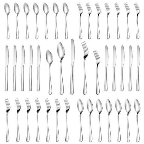 30 Piece Stainless Steel Flatware Set Service for 6