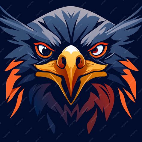 Premium Vector American Flag Eagle Concept Art