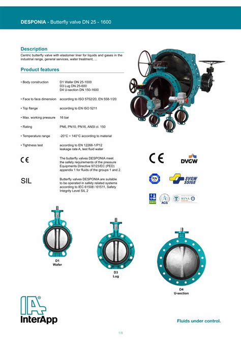 PDF Butterfly Valve DN 25 1600 InterAppshop Ch Interapp Net