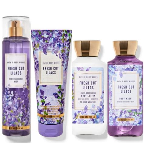 BBW FRESHCUT LILAC FRAGRANCE MIST BODYCREAM By BATHS AND BODY WORKS