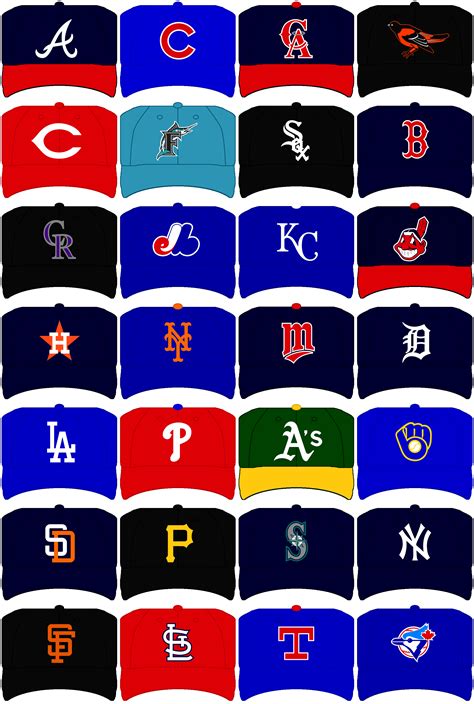 Mlb Team Hats 1993 By Chenglor55 On Deviantart